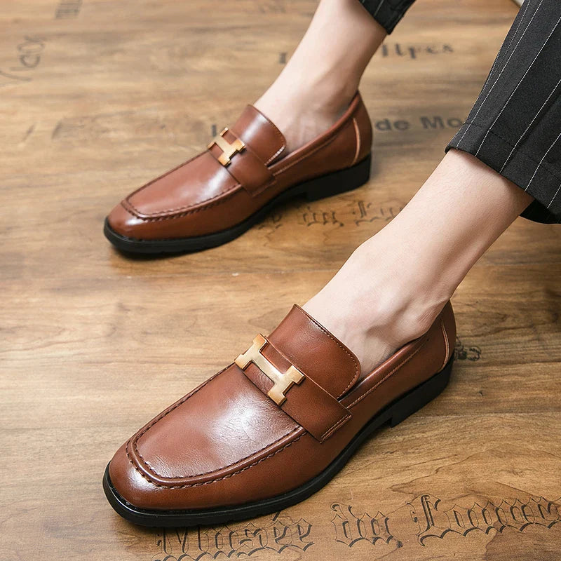 Giorgio Hayez Gerçek Deri Hazel Loafer'lar