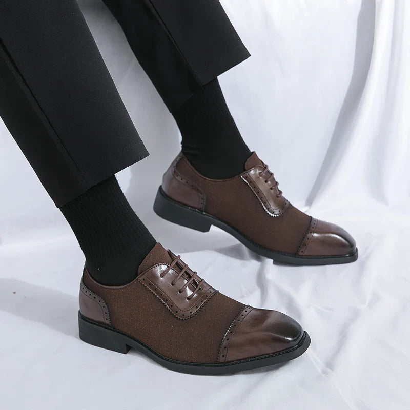 Luca Pellegrini Deri Oxford Brogue Ayakkabılar