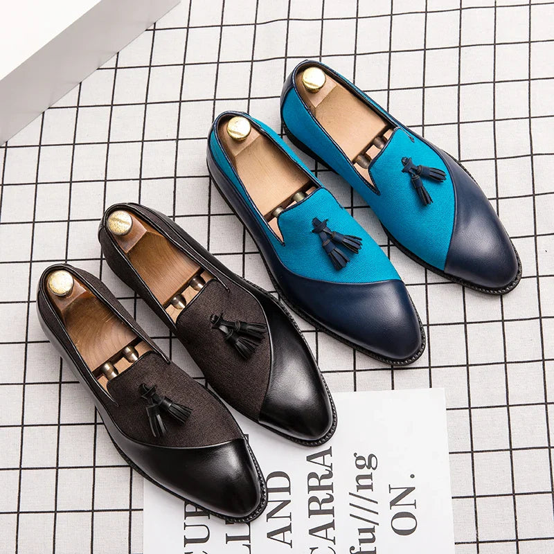Louis Nattero Deri Püskül Loafer'lar