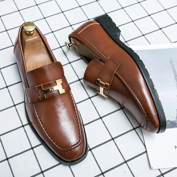 Giorgio Hayez Gerçek Deri Hazel Loafer'lar