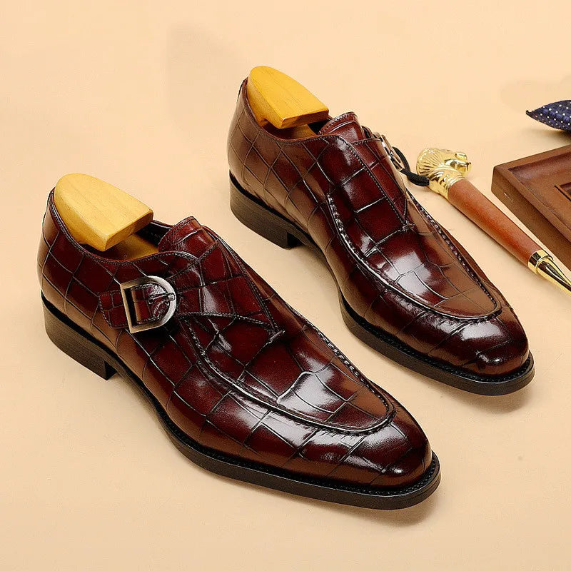 Levine Eyck Deri Monk Strap Ayakkabılar