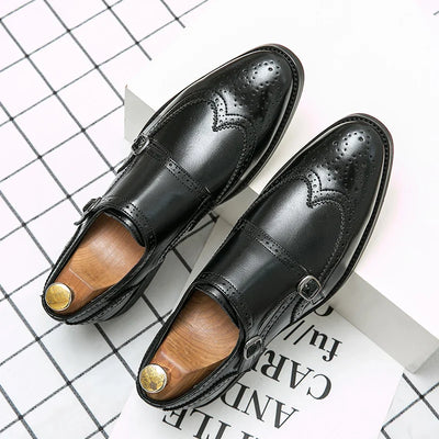 Stefano Gentile Deri Monk Strap Ayakkabıları