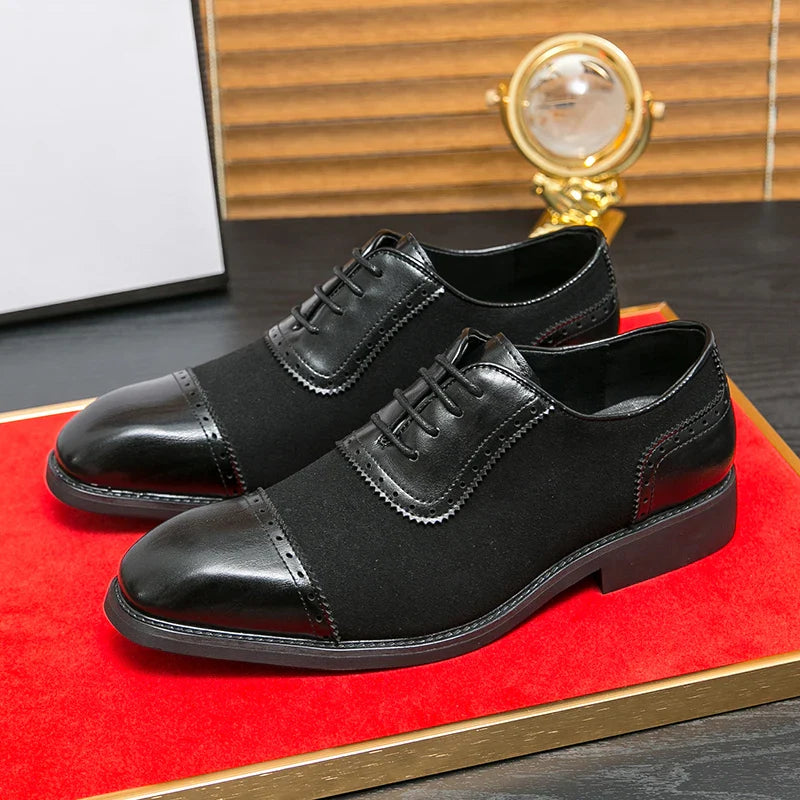Luca Pellegrini Deri Oxford Brogue Ayakkabılar