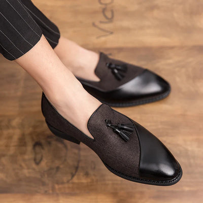 Louis Nattero Deri Püskül Loafer'lar