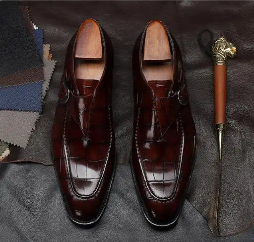 Levine Eyck Deri Monk Strap Ayakkabılar