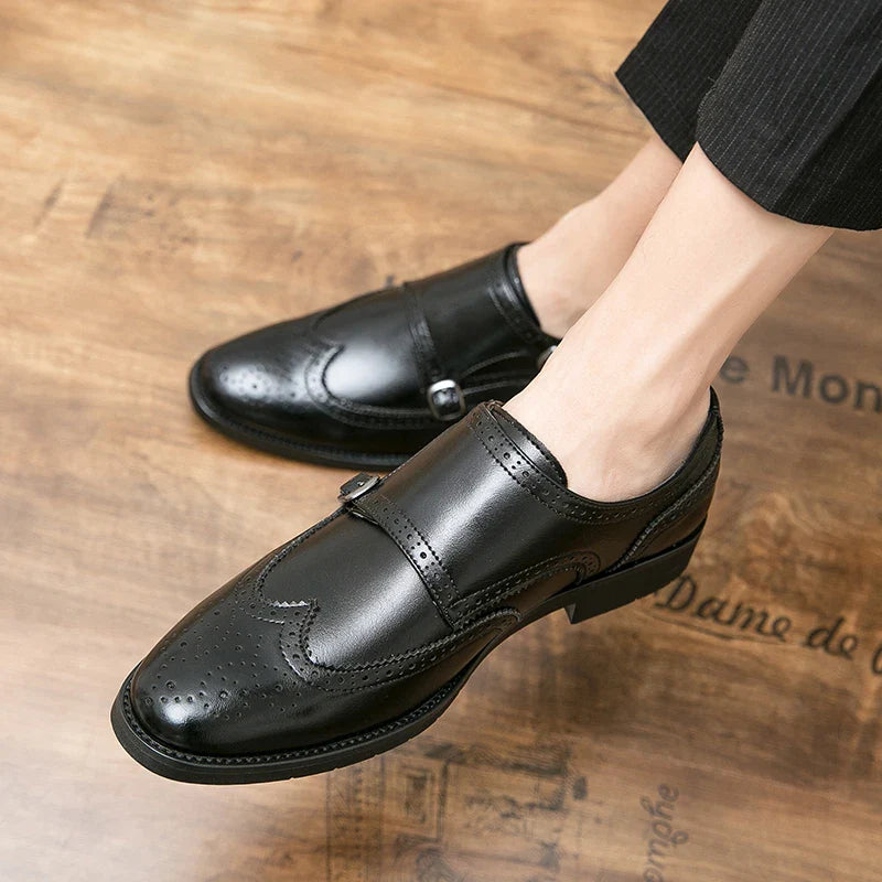 Stefano Gentile Deri Monk Strap Ayakkabıları