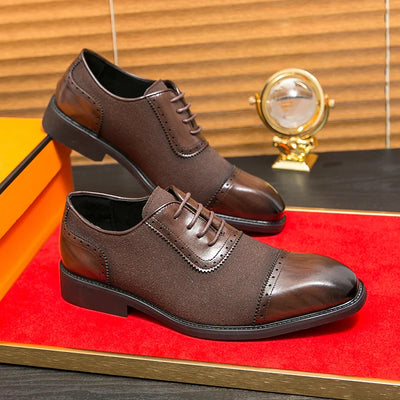 Luca Pellegrini Deri Oxford Brogue Ayakkabılar