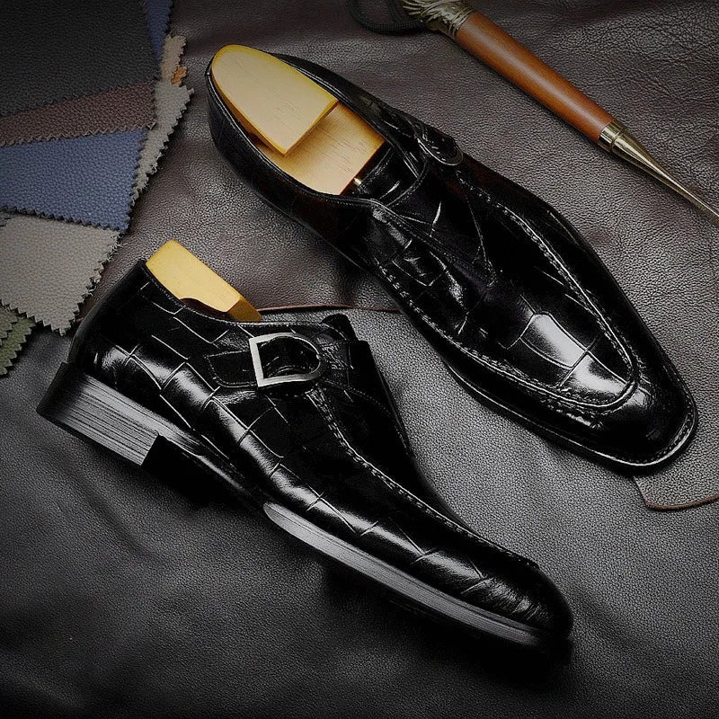 Levine Eyck Deri Monk Strap Ayakkabılar
