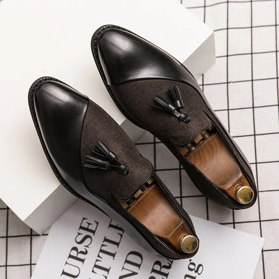 Louis Nattero Deri Püskül Loafer'lar