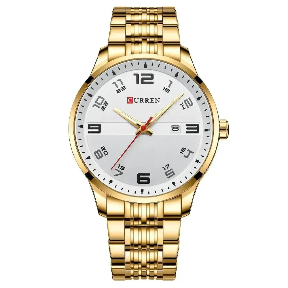 Klasik Saat: Gümüş Metal Bilezikli Tempus Saat